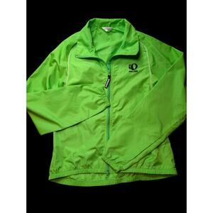 Pearl Izumi Cycling Jacket Mens M Green Full Zip Windbreaker Bike